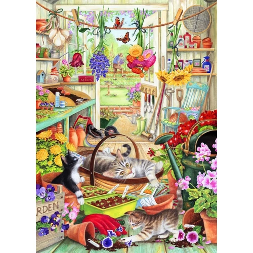 Holdson - Out the Back Door - Garden Shed Play Large Piece Puzzle 500pc