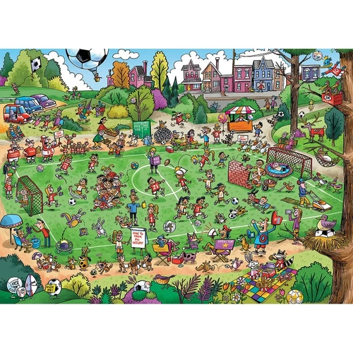 Cobble Hill - DoodleTown: Offside Antics Puzzle 1000pc