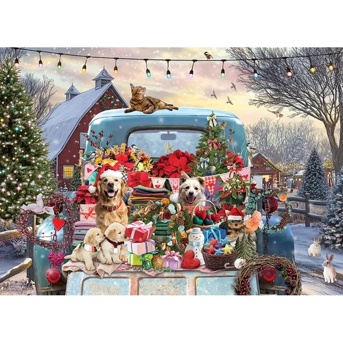 Cobble Hill - Country Truck in Winter Puzzle 500pc