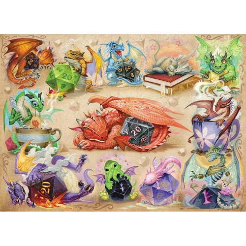 Cobble Hill - D20 Dragons Puzzle 500pc