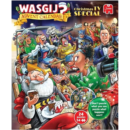 Jumbo - WASGIJ? Christmas TV Special 2026 Advent Calendar (24 x 54 piece puzzles)