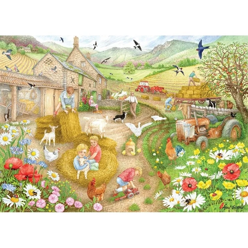 Jumbo - Falcon - Bringing in the Hay Puzzle 1000pc