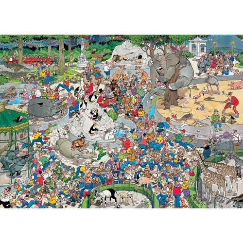 Jumbo - Jan Van Haasteren - The Zoo Large Piece Puzzle 500pc