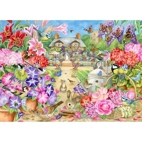 Holdson - Cottage Cuties - Summer Splendor Large Piece Puzzle 500pc