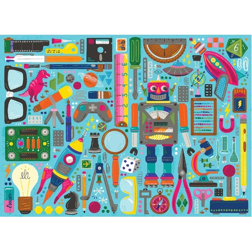 Cobble Hill - Nerdy Junk Drawer Family Puzzle 350pc