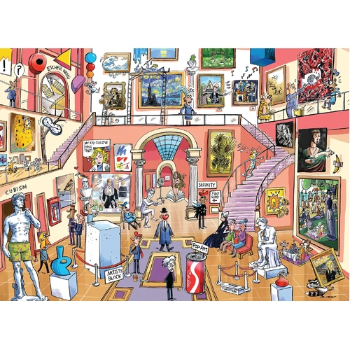 Cobble Hill - DoodleTown: Museum Mischief Puzzle 1000pc