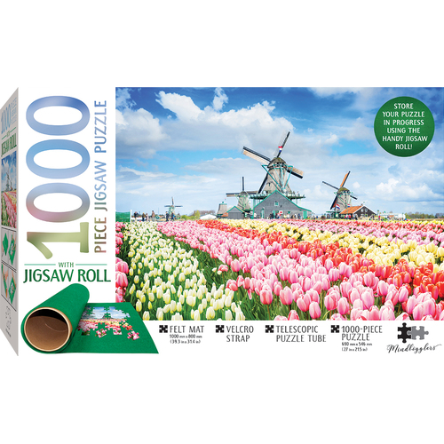 Hinkler - Jigsaw Roll + Dutch Windmills Puzzle 1000pc