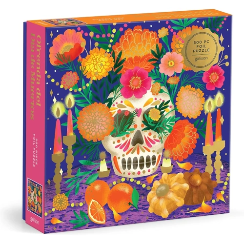 Galison - Ofrenda del Da de Muertos Foil Puzzle 500pc