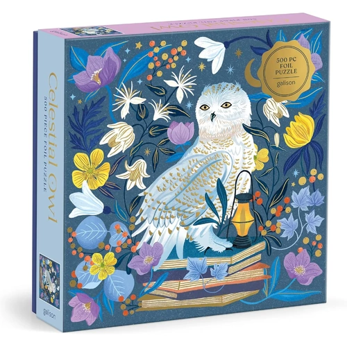 Galison - Celestial Owl Foil Puzzle 500pc