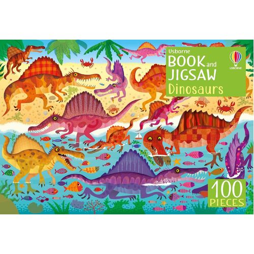Usborne - Book and Jigsaw - Dinosaurs 100pc