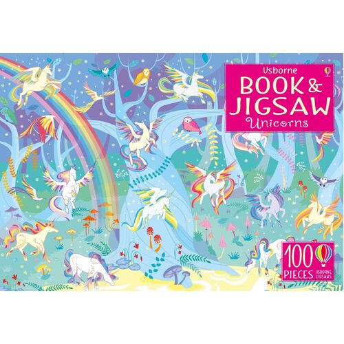 Usborne - Book and Jigsaw - Unicorns 100pc