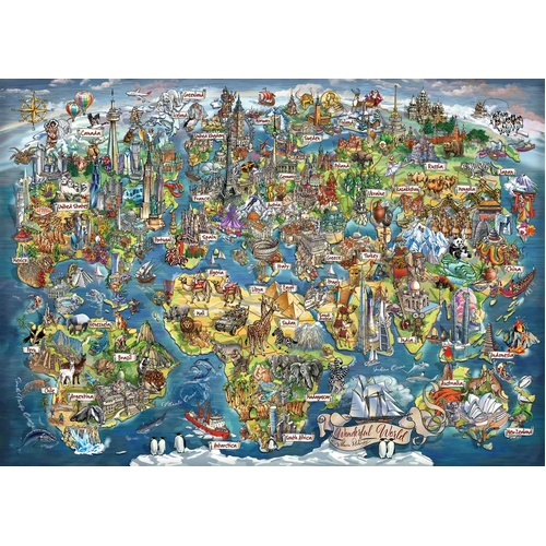 Anatolian - Wonderful World Map Puzzle 3000pc