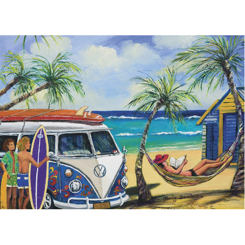 Blue Opal - Jenny Sanders Hippy Van Puzzle 1000pc