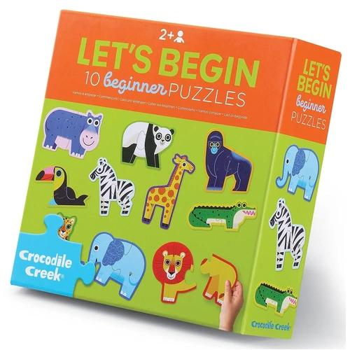 Crocodile Creek - Jungle Let's Begin Puzzle 2pc