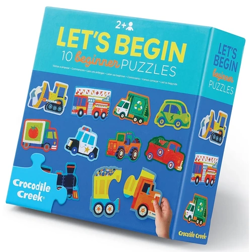 Crocodile Creek - Vehicles Let's Begin Puzzle 2pc