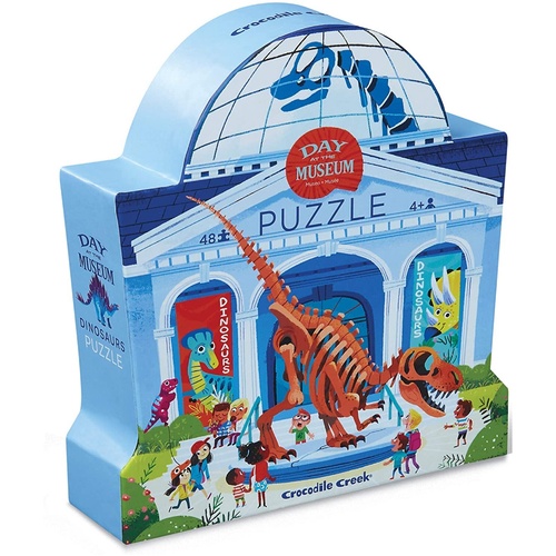 Crocodile Creek - Day at the Museum - Dinosaur Puzzle 48pc (DAMAGED BOX)