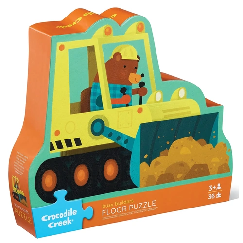 Crocodile Creek - Busy Builders Floor Puzzle 36pc