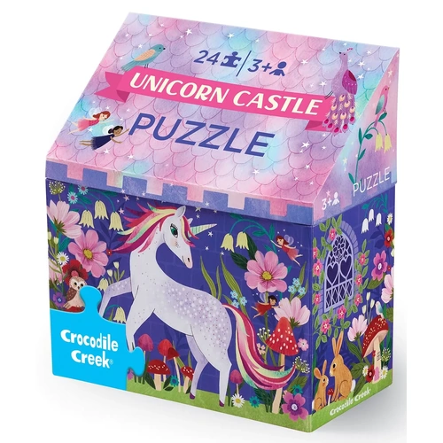 Crocodile Creek - Little Building Unicorn Castle Puzzle 24pc