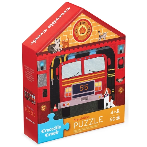 Crocodile Creek - Fire Station Puzzle 50pc