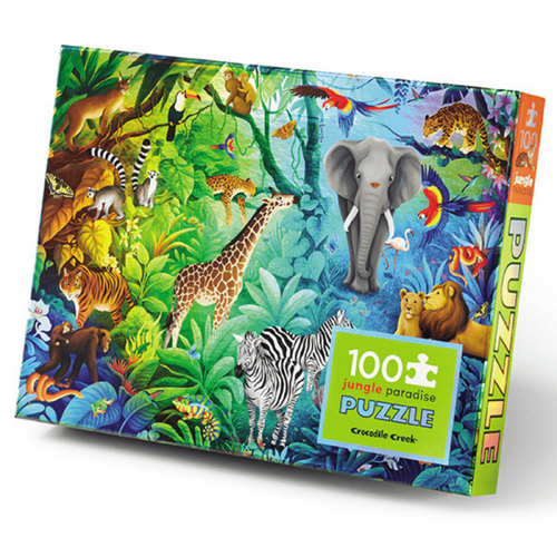 Crocodile Creek - Jungle Paradise Holographic Puzzle 100pc