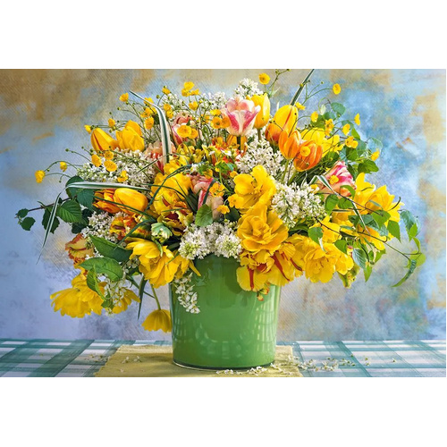 Castorland - Spring Flowers in Green Vase Puzzle 1000pc