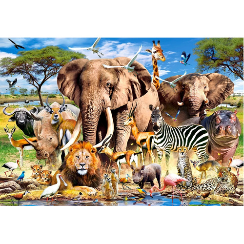 Castorland - Savanna Animals Puzzle 1500pc (DAMAGED BOX)