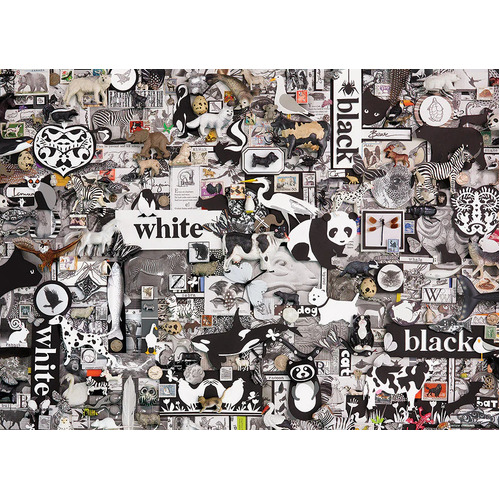 Cobble Hill - Black and White: Animals Puzzle 1000pc