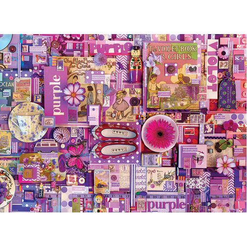 Cobble Hill - Rainbow Project Puzzle Purple 1000pc