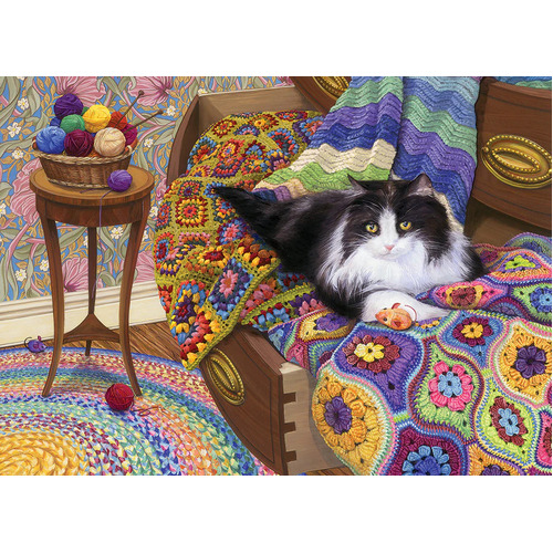 Cobble Hill - Comfy Cat Puzzle 1000pc