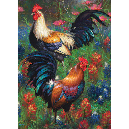 Cobble Hill - Roosters Puzzle 1000pc