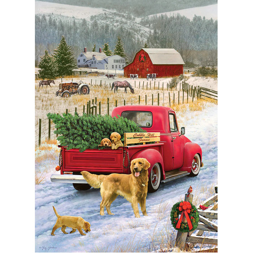 Cobble Hill - Christmas On The Farm Puzzle 1000pc