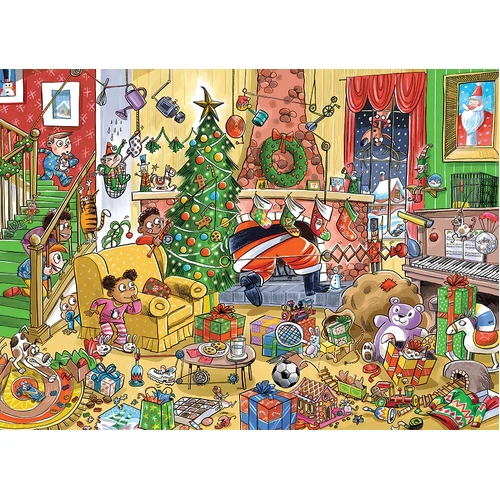 Cobble Hill - Doodletown Catching Santa Puzzle 1000pc