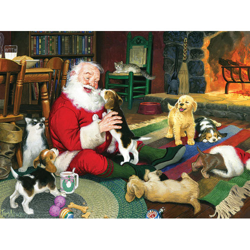 Cobble Hill - Santa's Playtime Large Piece Puzzle 275pc