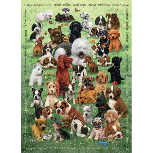 Cobble Hill - Puppy Love Family Puzzle 350pc