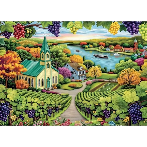 Delfy - Coastal Vineyard Puzzle 1000pc