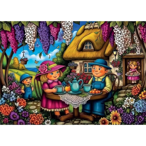 Delfy - Family Garden Joy Puzzle 1000pc