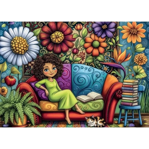 Delfy - Floral Dream Space Puzzle 1000pc