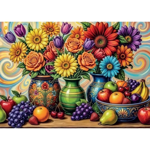 Delfy - Flower Fruit Delight Puzzle 1000pc