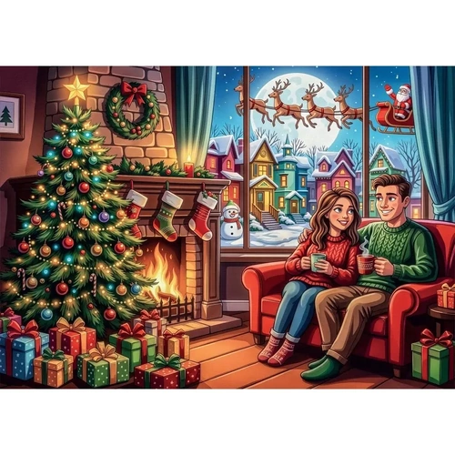Delfy - Home For Christmas Puzzle 1000pc