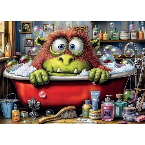 Delfy - Monster's Beauty Routine Puzzle 1000pc