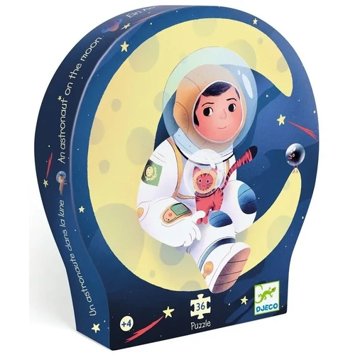 Djeco - Astronaunt On the Moon Puzzle 36pc