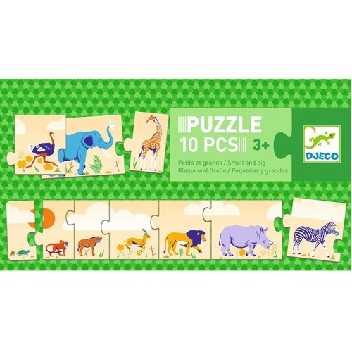 Djeco - Small & Big Puzzle 10pc