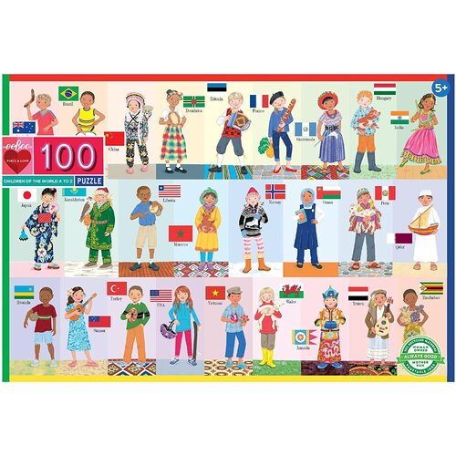 eeBoo - Children of the World Puzzle 100pc