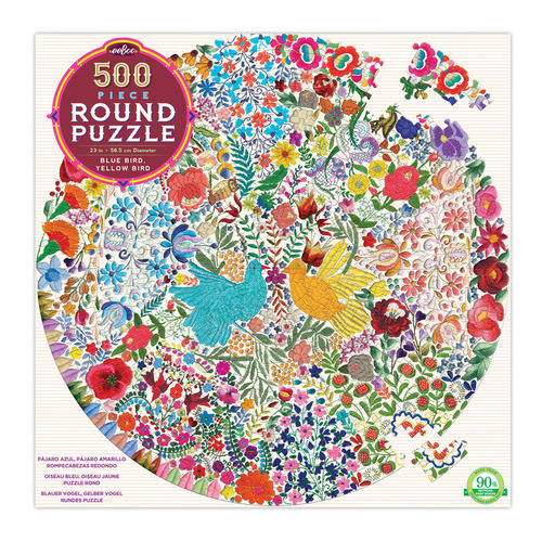 Unicorn Garden 500 Piece Round Puzzle