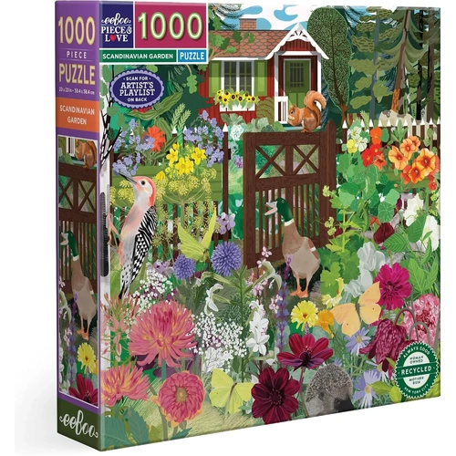 eeBoo - Scandinavian Garden Puzzle 1000pc
