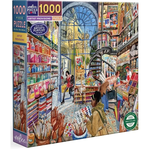 eeBoo - Artist's Provisions Puzzle 1000pc