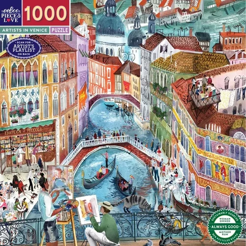 eeBoo - Artists in Venice Puzzle 1000pc