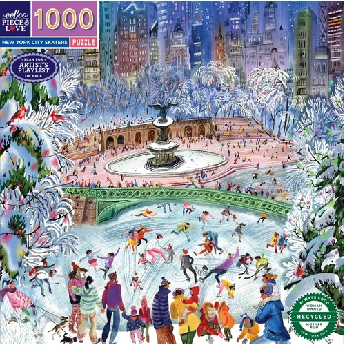 eeBoo - New York City Skaters Puzzle 1000pc