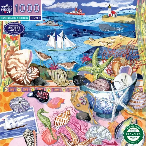 eeBoo - Seashell Shore Puzzle 1000pc