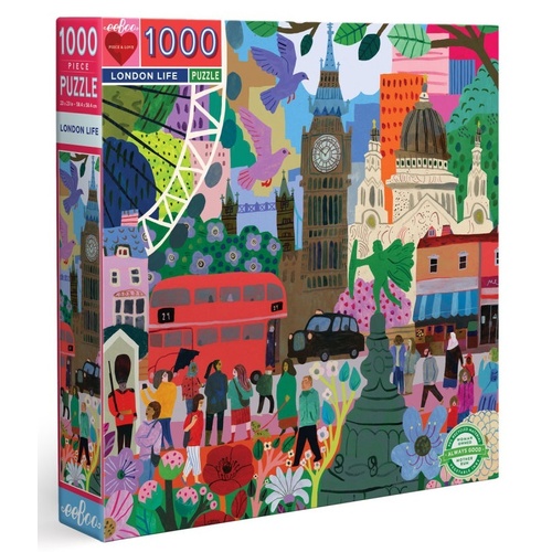 eeBoo - London Life Puzzle 1000pc (DAMAGED BOX)